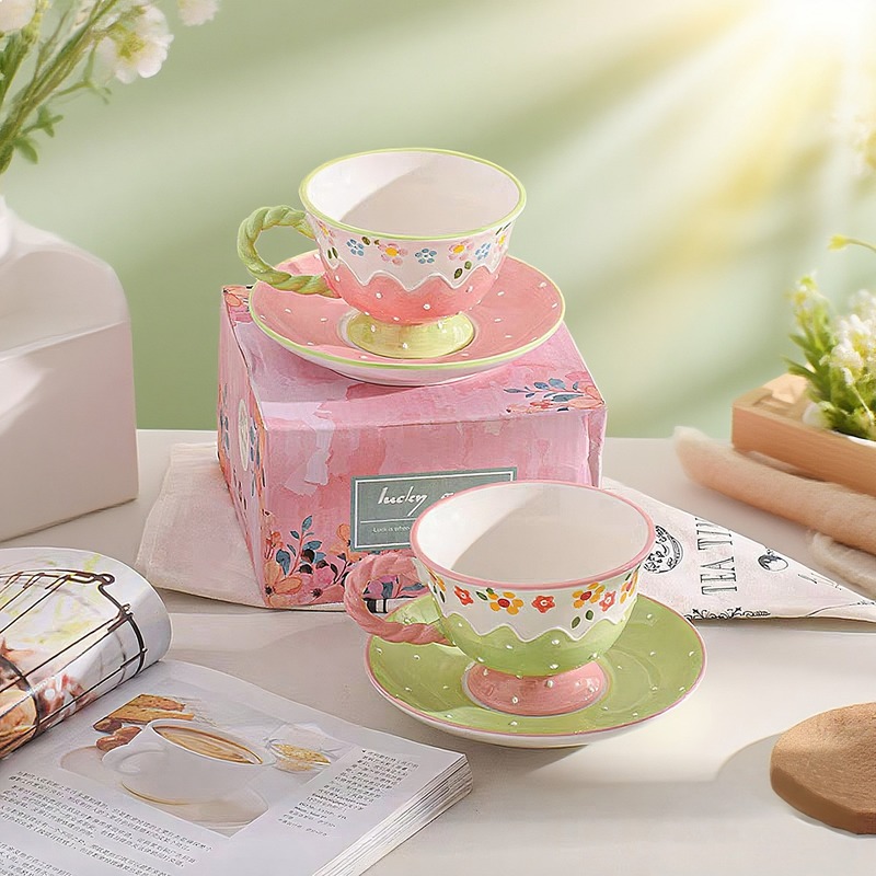 Korean Tea Set - Ensemble tasse et soucoupe à café