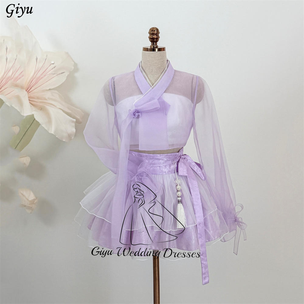 Korean Tea Set - Giyu – Mini robe Hanbok violette,