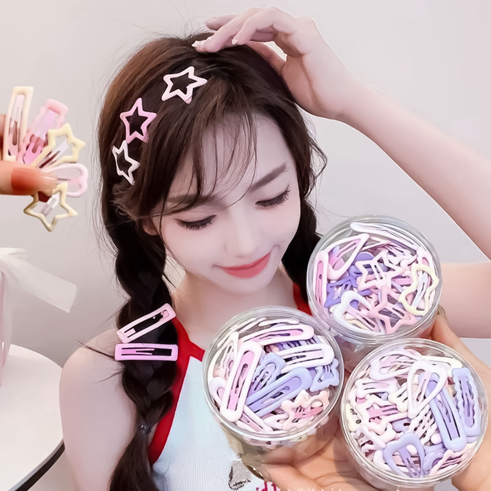 Korean Women Lifestyle - Épingles à cheveux de style doux,