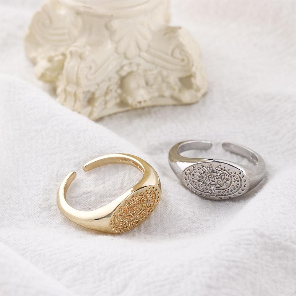 Bague minimaliste à motif sole - Korean Women Lifestyle avis et prix