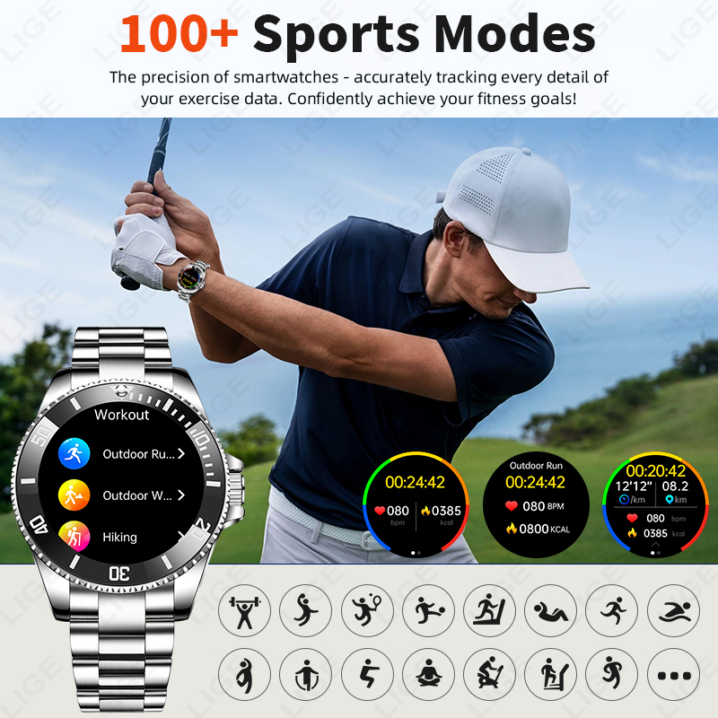 Montre connectée LIGE, nouveau - Korean Luxury Lifestyle avis et prix