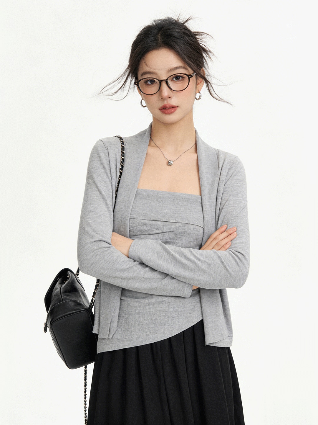 Ensemble deux pièces tricoté c - Korean Women Lifestyle avis et prix