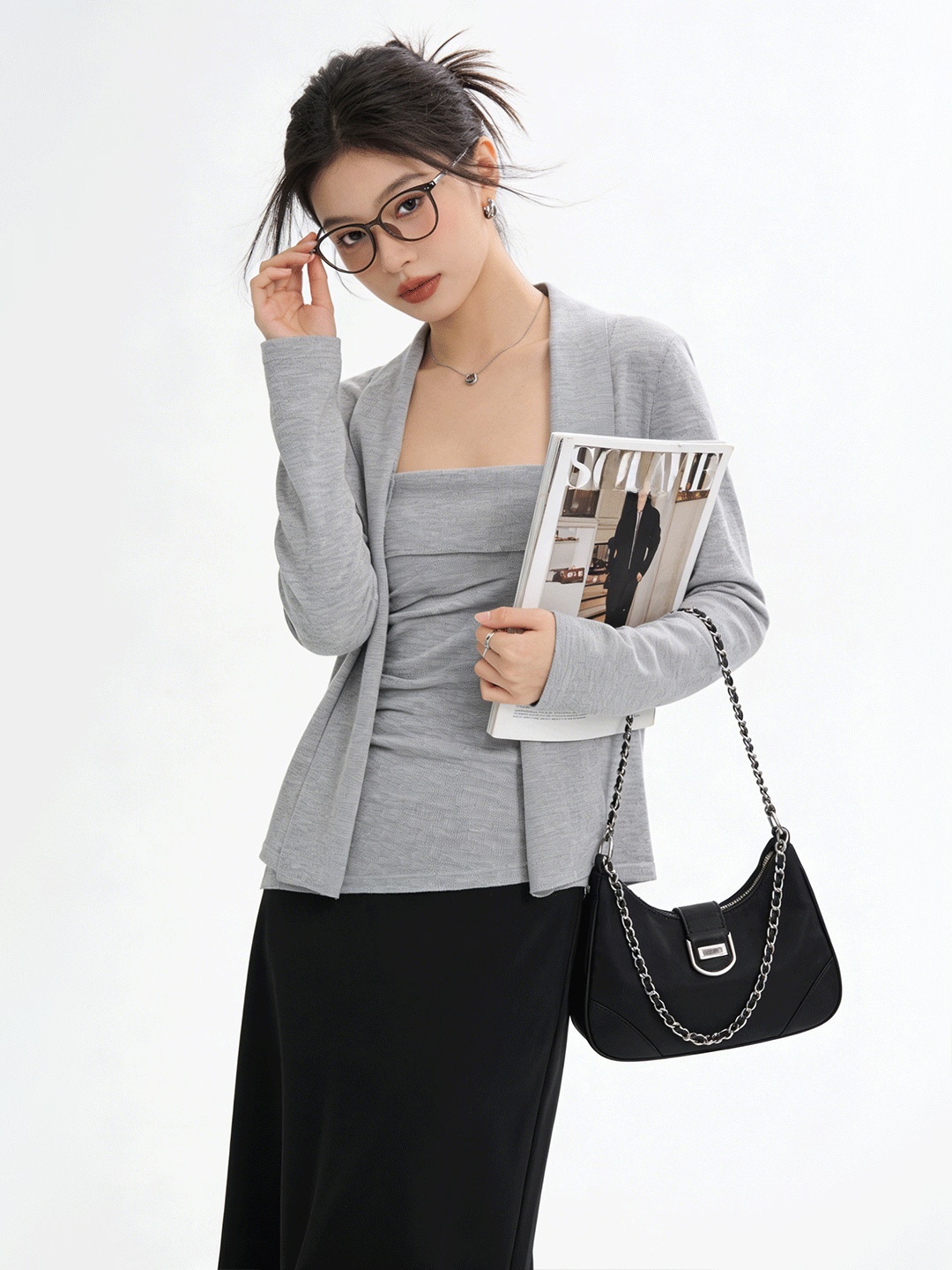 Ensemble deux pièces tricoté c - Korean Women Lifestyle avis et prix