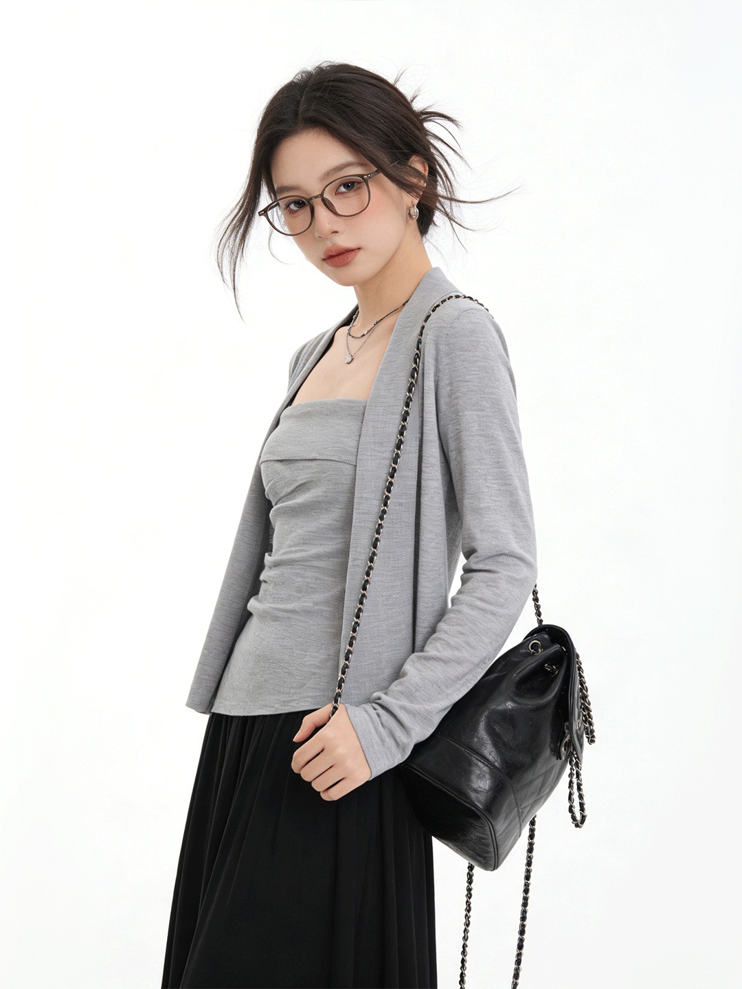 Ensemble deux pièces tricoté c - Korean Women Lifestyle avis et prix