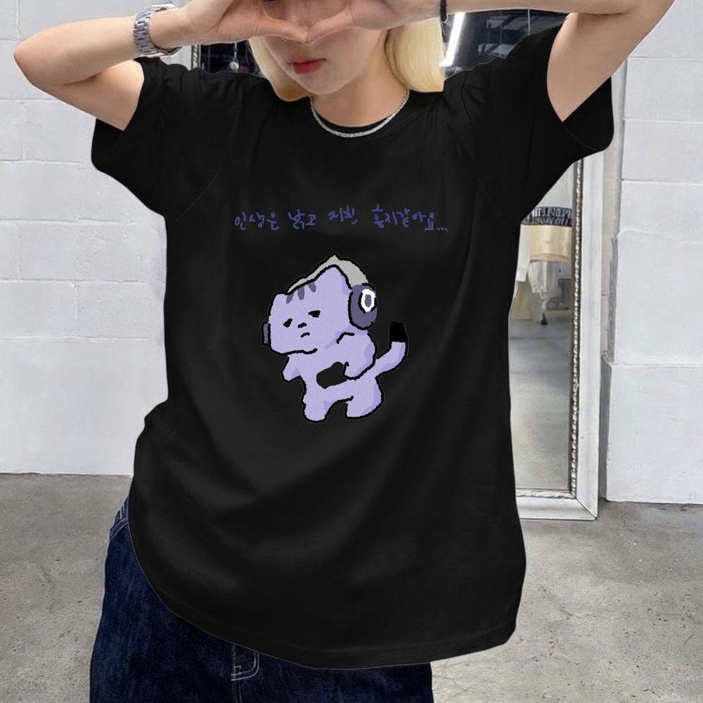 T-shirt avec impression de tex - Korean Women Lifestyle avis et prix