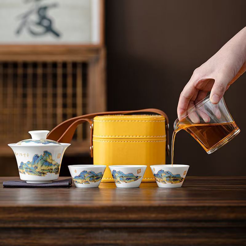 Service à thé en porcelaine bl - Korean Tea Set avis et prix
